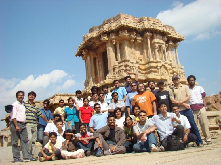 Sightseeing after a star party in Hampi.