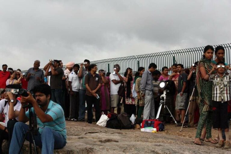 Public viewing of the Venus Transit of 2012.